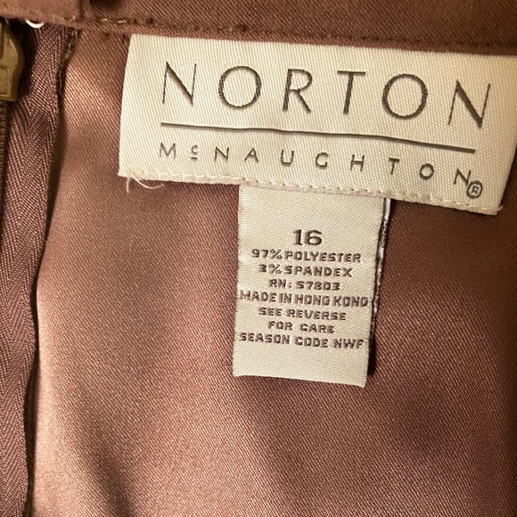 Brown Faux Suede Straight Skirt - Picture 6 of 10